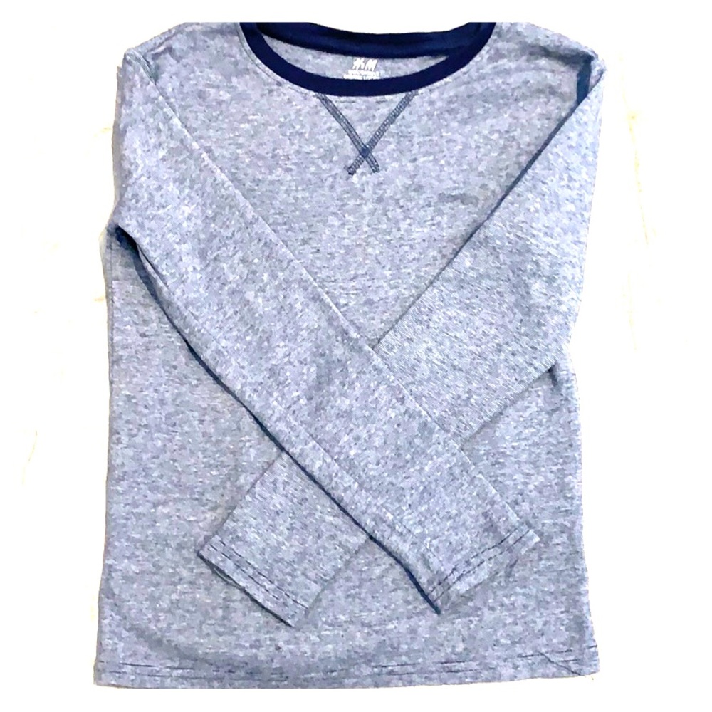 H&M blue and white striped tee